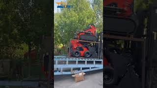 Shipping skid steer loader from Derette factory skidsteer [upl. by Niaz664]