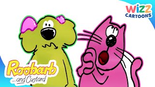 Roobarb amp Custard  Episode 1  Custard Surprises Everyone  Full Episodes  WizzCartoons [upl. by Roberta]