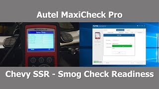 Autel MaxiCheck Pro  Smog Check Readiness  IM Readiness [upl. by Ardnala]