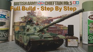 Building the Chieftain Mk5 Tank 135 Scale Model Kit by Tamiya [upl. by Jean-Claude]