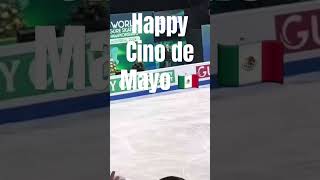 FABULOSA 4 Salcow ISU Worlds Beseme Mucho Donovan 🇲🇽 worldsmtl24 figureskating shorts [upl. by Arem453]