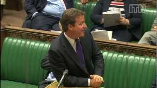 David Cameron joke gets Commons roaring with pleasure [upl. by Ahsan]