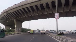 Driving on Outer Ring Road  Delhi India 2017 [upl. by Wulfe]