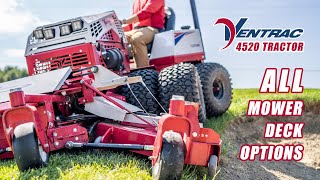 Ventrac 4520 Mower Deck Options  Every Possible Way To Mow Grass [upl. by Mingche]