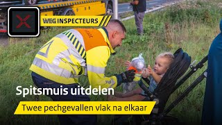 Kind opvrolijken na pech op de snelweg  Weginspecteurs 2 [upl. by Zetnahs85]