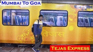 Mumbai To Goa Train Journey  Tejas Express [upl. by Hanako655]