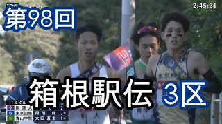 第98回箱根駅伝 3区 [upl. by Attalie]