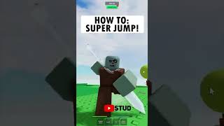 How to SUPER JUMP in Combat Warriors Roblox shorts [upl. by Alecram404]