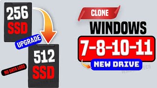 How to Clone a Hard Drive or SSD in Windows  Upgrade HDD To SSD Without Reinstalling Windows 2024 [upl. by Wun]