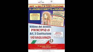 CONCORSO DI IDEE “ ART 4  IL LAVORO È DIRITTO E DOVERE” Intervento del Prof Roberto Russo [upl. by Ellennaj149]