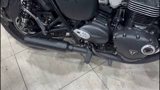 Ponteira Big Shot Black Triumph Bonneville T120 Até 2022 [upl. by Ynnaffit]