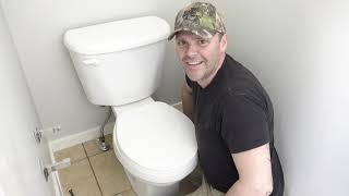 How to Replace a Toilet Water Supply Line Pipe 🚽 [upl. by Tomkiel]