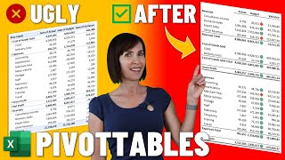 12 Pro PivotTable Formatting Tricks  No more UGLY PivotTables [upl. by Janik]