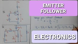 Emitter Follower Electronics  Lecture27 [upl. by Ahsiled]