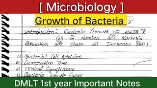 Growth of Bacteria  Bacteria Growth Curve  Microbiology [upl. by Hootman]