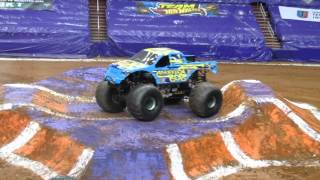 Backwards Bob Wheelie Comp Monster Jam Washington DC 12415 [upl. by Eentruok]