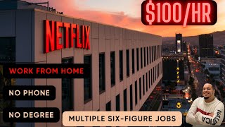 NETFLIX WILL PAY YOU 4038WEEK  WORK FROM HOME  REMOTE WORK FROM HOME JOBS  ONLINE JOBS [upl. by Ewolram]