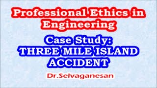 Three Mile Island TMI Accident  Case Study  GE8076  Professional Ethics in Engineering  SG [upl. by Namyaw]