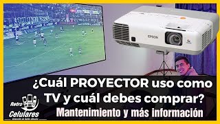 Usar proyector como TV Costo Cuál comprar Mantenimiento Epson Sony BenQ Xiaomi Lg NecChino [upl. by Dlanger]