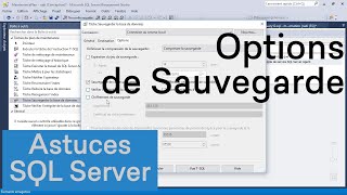 Comprendre les options de sauvegarde dans le plan de maintenance SQL Server [upl. by Nyleve]