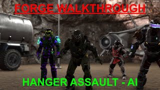 HANGER ASSAULT  AI Forge Campaign  Forge Walkthrough HALO INFINITE [upl. by Ecilahs]