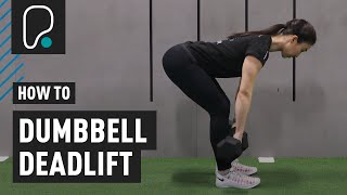 COMPOUND EXERCISES  How to do a Dumbbell Deadlift [upl. by Odanref]