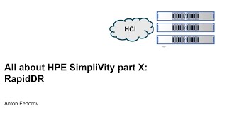 All about HPE Simplivity Part 10 RapidDR [upl. by Melac312]