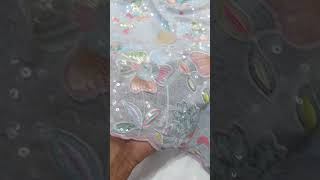 premium georgette multicolored sequins embroidery work trending viral shorts youtube video [upl. by Eloc]