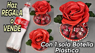 Genial Idea para REGALAR o VENDER en SAN VALENTÍN Reutilizando BOTELLA PLÁSTICA Fácil y Rápido [upl. by Shaikh]