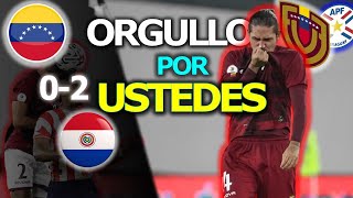 La VINOTINTO con la frente en ALTO l Paraguay 20 Venezuela l Preolímpico Sub 23 l Paraguay campeón [upl. by Keldah]