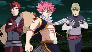 Natsu vs Gaara and Yugito [upl. by Orgell648]