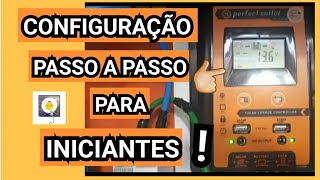 CONTROLADOR DE CARGA ENERGIA SOLAR PERFECT SUITOR PWM 30Ah Configuração passo a passo [upl. by Anu]