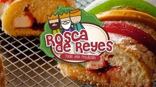 Rosca de Reyes Rellena Receta fácil rica y sencilla [upl. by Ahseiyk]