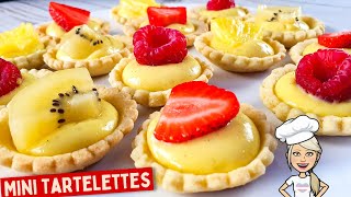 Mini Tartelettes aux Fruits 🍓🍍🥝 Apero Sucré [upl. by Atinnek583]