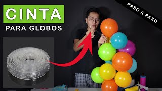 ✅ CINTA para ARCO de GLOBOS 🎈 paso a paso [upl. by Moselle]