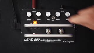 DErrico Custom LEAD 800  JCM 800 2203 clone pre in a box [upl. by Eniamej]