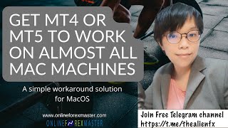 Get MT4 or MT5 to work on almost all MacOS The simple workaround 100 working [upl. by Namyw995]