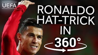 RONALDO hattrick against SWITZERLAND in 360° UNL FINALS HIGHLIGHTS [upl. by Ahtelra]