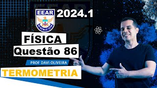 EEAR 20241  QUESTÃO 86  FÍSICA [upl. by Nalorac]