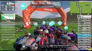 Zwift  Race Zwift Racing League  Open AMERICAS Western Division 1 B on Country to Coastal [upl. by Tennes]