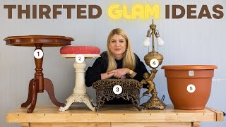 5 Thrifted to Glam DIY Ideas [upl. by Squire]