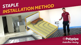 How to install Polypipes Staple Underfloor Heating System [upl. by Ahsanat]