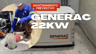 MANTENIMIENTO A GENERADOR LPG  Generac 18 a 26 kw [upl. by Jimmie]