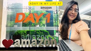 A day in my life at work Amazon Bangalore office tour Aquila [upl. by Asiluj370]