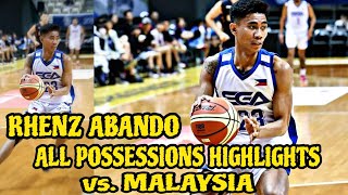 RHENZ ABANDO NAGHALIMAW NA vs MALAYSIA  JONES CUP 2024 [upl. by Ylimme162]