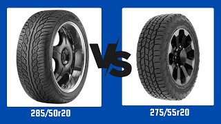 Tire Size 28550r20 vs 27555r20 [upl. by Nelleus]