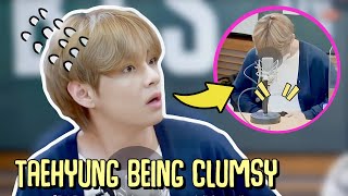 BTS V Cute Clumsy Moments [upl. by Htinnek409]