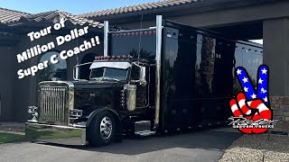 The Most Extreme Custom Peterbilt 389 Motorcoach Ever By Pickett Custom Trucks amp 1492 Coachworks [upl. by Aidile]