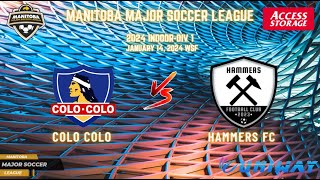 January 14th WSF Div 1 Colo Colo vs Hammers FC [upl. by Asssilem576]