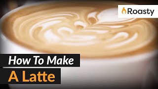 How To Make A Latte At Home With An Espresso Machine Step by Step Tutorial [upl. by Mauldon]